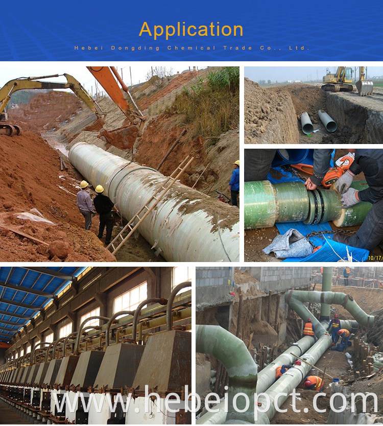 GFRP fiber glass pipe frp fiberglass reinforced epoxy gas pipe